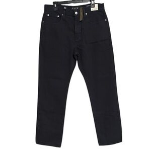 J. Crew Mid-Rise Slouchy Straight Black Womdns Denim Jeans size 30 NWT